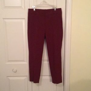 J. Crew NEW Burgundy Dress Pants